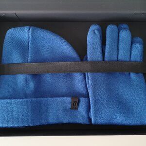 NWT LULULEMON Blue Wool Blend Alpine Air Glove & Beanie Combo Set Men's S/M